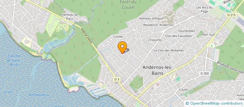 localisation de l'entreprise SCI MONTOUT BORDEAUX  ANDERNOS-LES-BAINS