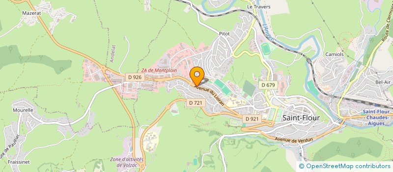 localisation de l'entreprise SCI MONTPLAIN à SAINT-FLOUR
