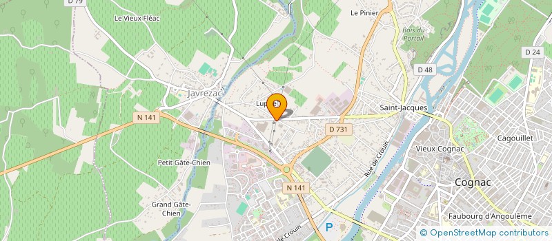 localisation de l'entreprise SCI MONTPLAISIR à COGNAC