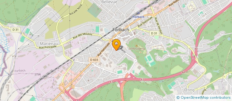 localisation de l'entreprise SCI MONTPLAISIR  FORBACH