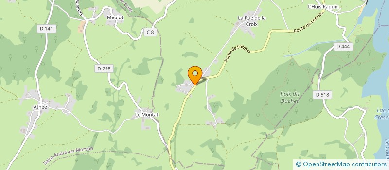 localisation de l'entreprise SCI MONTRACHET  CHASTELLUX-SUR-CURE