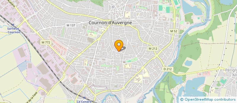 localisation de l'entreprise SCI MONTRADO  COURNON-D'AUVERGNE