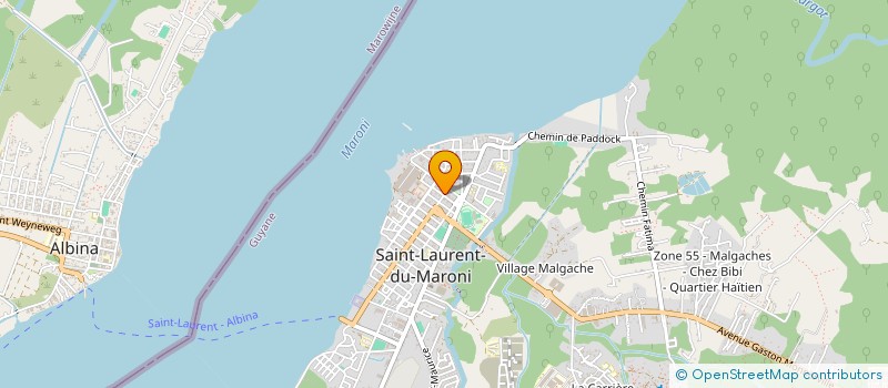 localisation de l'entreprise SCI MONTRAVEL à SAINT-LAURENT-DU-MARONI