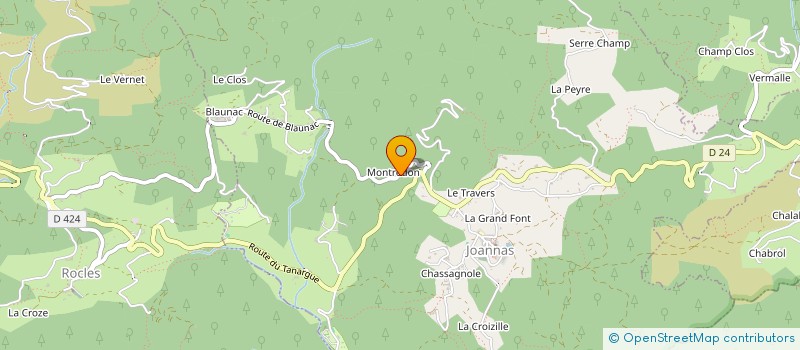 localisation de l'entreprise SCI MONTREDON à LARGENTIERE