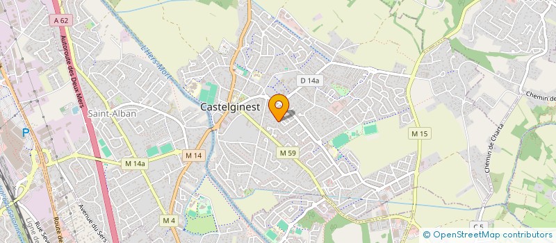 localisation de l'entreprise SCI MONTREDON BUREAUTIQUE  CASTELGINEST