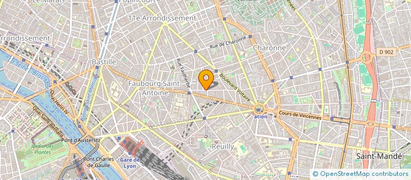 localisation de l'entreprise SCI MONTREUIL 11  PARIS