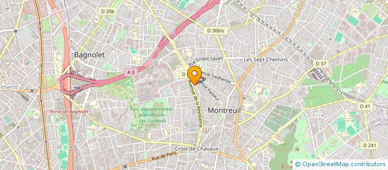 localisation de l'entreprise SCI MONTREUIL BEACH à MONTREUIL