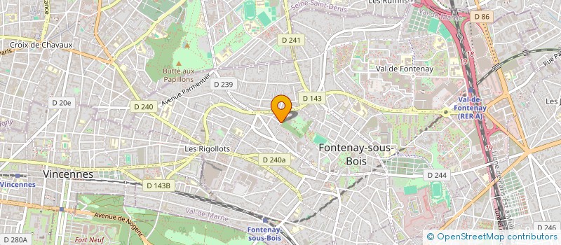 localisation de l'entreprise SCI MONTREUIL BERCY à LE PLESSIS-TREVISE