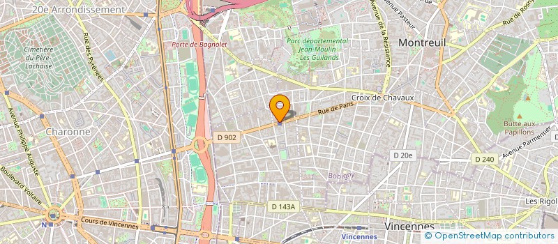 localisation de l'entreprise SCI MONTREUIL ROBESPIERE à MONTREUIL
