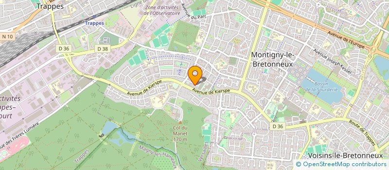 localisation de l'entreprise SCI MONTRICEPS  MONTIGNY-LE-BRETONNEUX