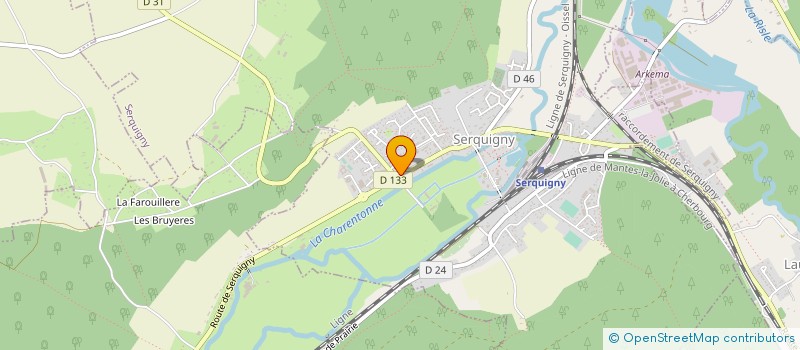 localisation de l'entreprise SCI MONTRON  SERQUIGNY