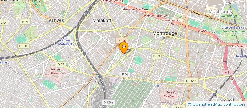 localisation de l'entreprise SCI MONTROUGE 108  MONTROUGE