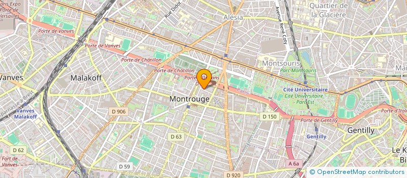 localisation de l'entreprise SCI MONTROUGE DELERUE  MONTROUGE
