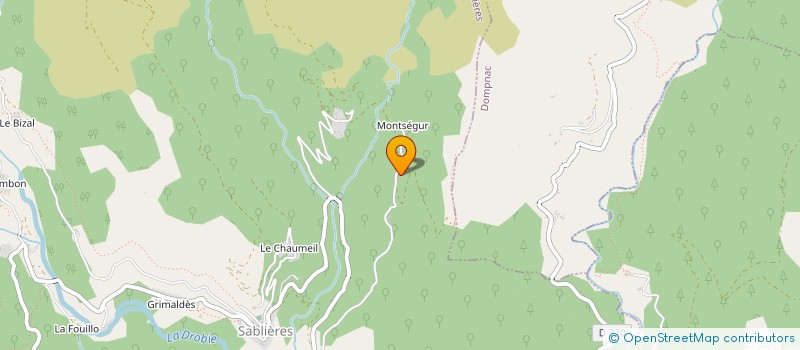 localisation de l'entreprise SCI MONTSEGUR  SABLIERES