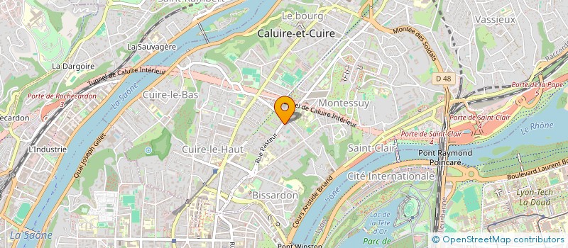 localisation de l'entreprise SCI MONTSEGUR LINCK  CALUIRE-ET-CUIRE