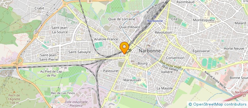 localisation de l'entreprise SCI MONTSENY  NARBONNE