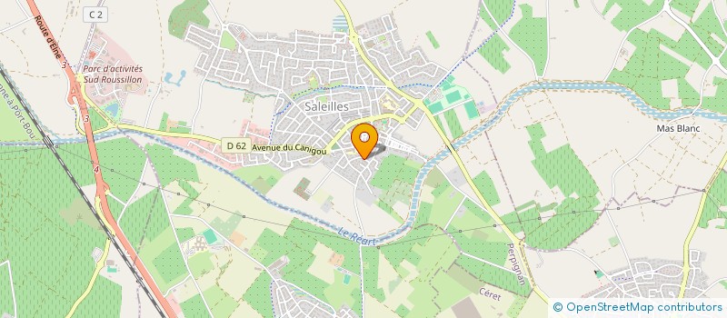 localisation de l'entreprise SCI MONTSERRAT  SALEILLES