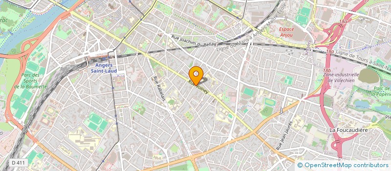localisation de l'entreprise SCI MONVAL à ANGERS