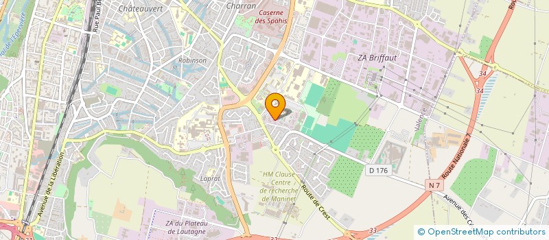 localisation de l'entreprise SCI MONVAL à VALENCE