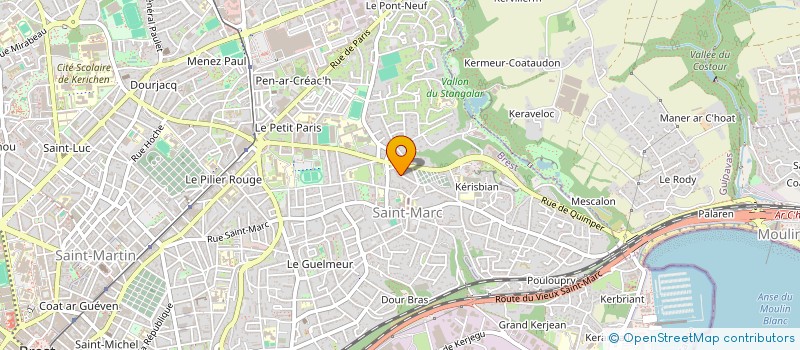 localisation de l'entreprise SCI MONVAL à BREST