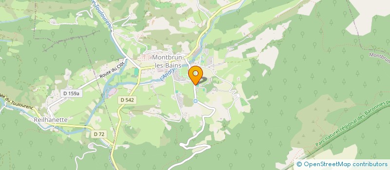 localisation de l'entreprise SCI MONVAL  MONTBRUN-LES-BAINS