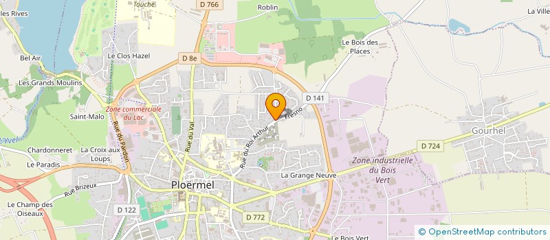 localisation de l'entreprise SCI MONVOISIN ET GORIN  PLOERMEL