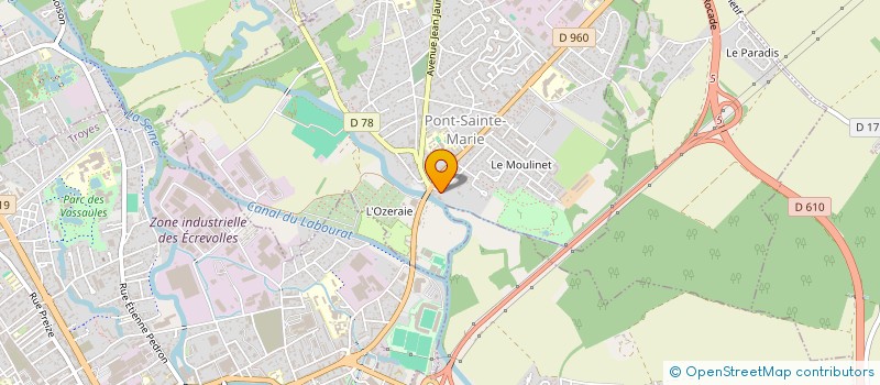 localisation de l'entreprise SCI MONY-DAMPIERRE  PONT-SAINTE-MARIE