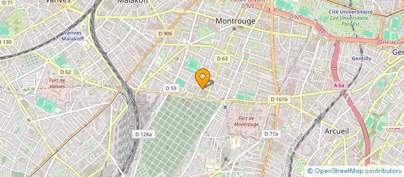 localisation de l'entreprise SCI MONZA  MONTROUGE