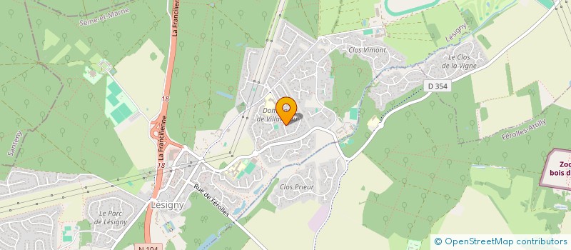 localisation de l'entreprise SCI MOOKEN  LESIGNY