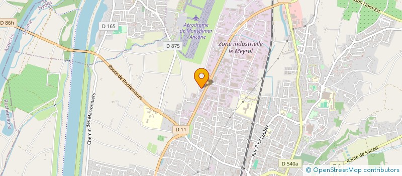 localisation de l'entreprise SCI MOONEY à MONTELIMAR