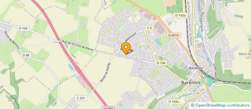 localisation de l'entreprise SCI MOOREA  BARENTIN