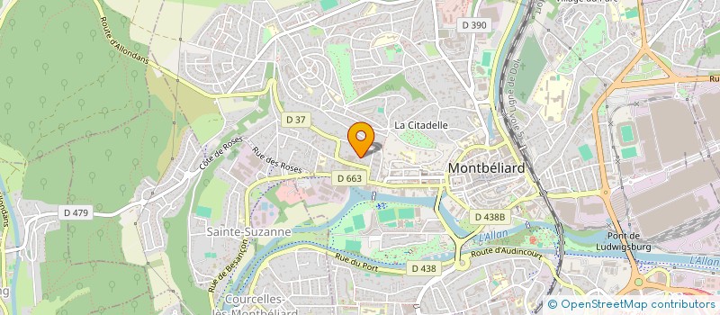 localisation de l'entreprise SCI MOOSJIESEE  MONTBELIARD