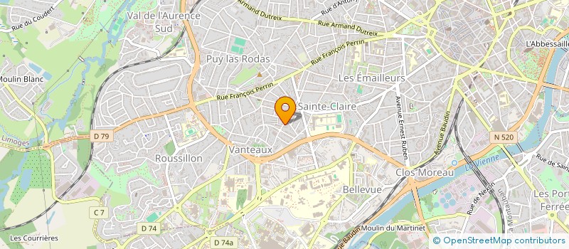 localisation de l'entreprise SCI MOPI à LIMOGES