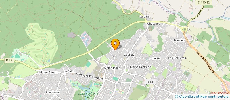 localisation de l'entreprise SCI MOQUECHIEN  SAINT-PALAIS-SUR-MER