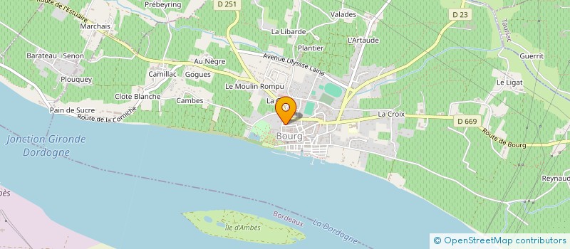 localisation de l'entreprise SCI MOQUET à BOURG