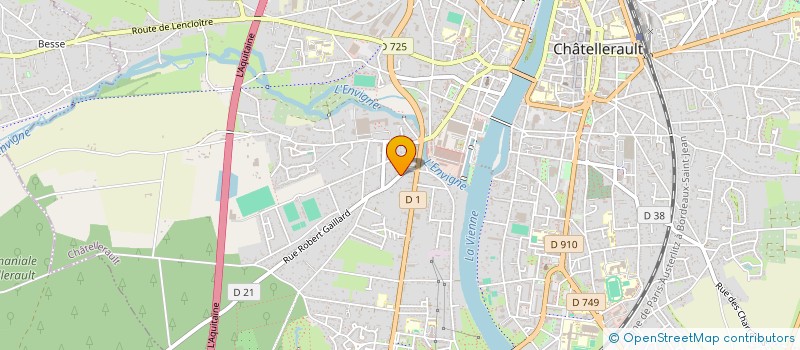 localisation de l'entreprise SCI MORAINE  CHATELLERAULT