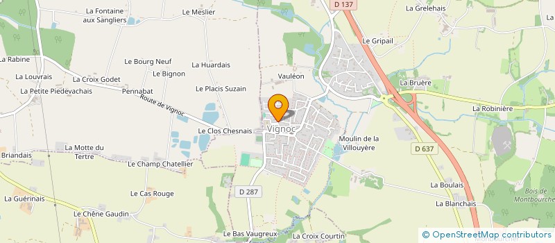 localisation de l'entreprise SCI MORAINES-HERVE  VIGNOC