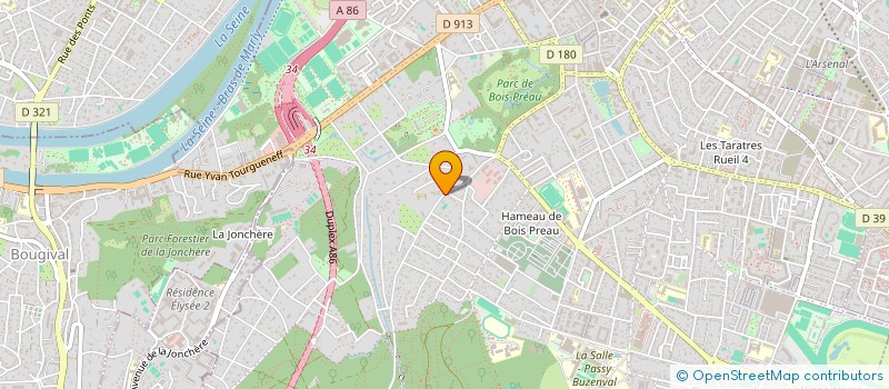 localisation de l'entreprise SCI MORAIS 16 18 R CASTEL MARLY NANTERRE à RUEIL-MALMAISON