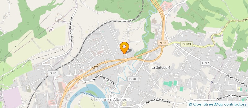 localisation de l'entreprise SCI MORALES à LESCURE-D'ALBIGEOIS