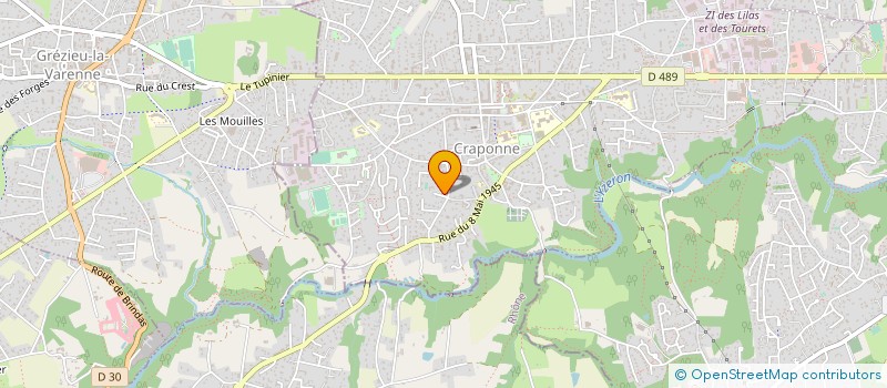 localisation de l'entreprise SCI MORANA3  CRAPONNE