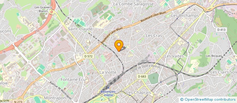 localisation de l'entreprise SCI MORAND 7  BESANCON