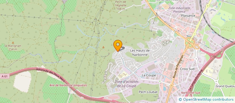 localisation de l'entreprise SCI MORANE à NARBONNE