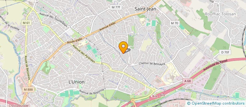 localisation de l'entreprise SCI MORANE  SAINT-JEAN