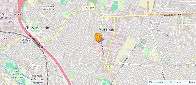 localisation de l'entreprise SCI MORANGIS CHAMPAGNE  MORANGIS