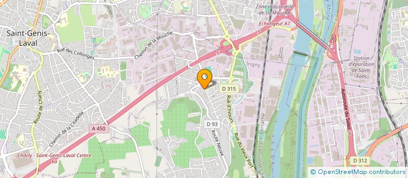 localisation de l'entreprise SCI MORANJO  IRIGNY