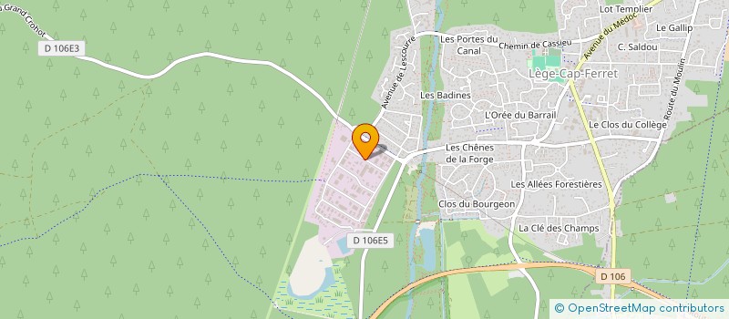 localisation de l'entreprise SCI MORANTIN à LEGE-CAP-FERRET