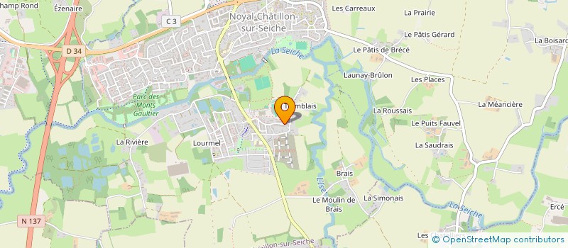 localisation de l'entreprise SCI MORANTIN  NOYAL-CHATILLON-SUR-SEICHE