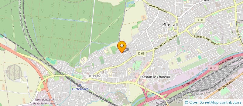 localisation de l'entreprise SCI MORAUD  LUTTERBACH