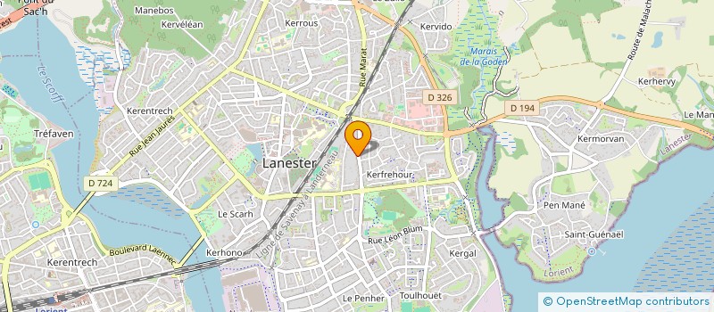 localisation de l'entreprise SCI MORBIHAN  LANESTER