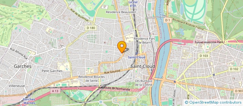localisation de l'entreprise SCI MORCILLO ALPIN à SAINT-CLOUD